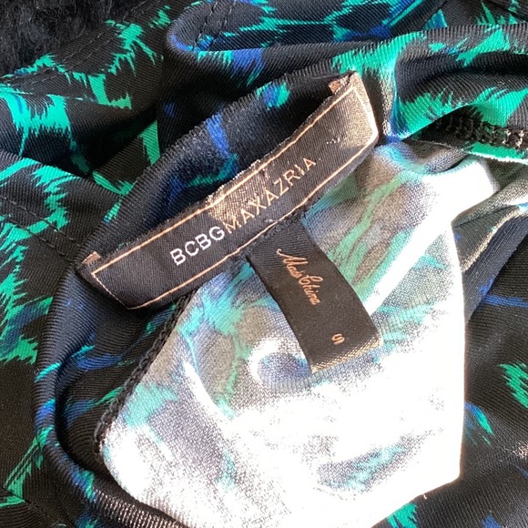 Sold consignment BCBG MaxAzria Green and Black Leopard Dress Women’s Size Small - Picture 5 of 5